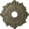 Ekena Millwork Riley Ceiling Medallion (Canopies up to 4 5/8"), 18"OD x 3 1/2"ID x 1 1/2"P, Witch Hazel Crackle CM18RLWHC - alternate 1